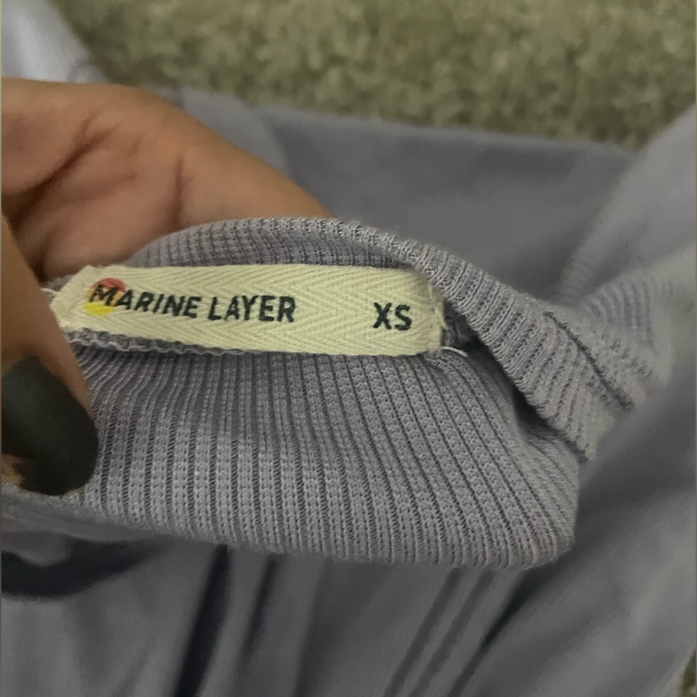 Marine Layer EUC lavendar Lexi rub twist front tee XS - Picture 4 of 6